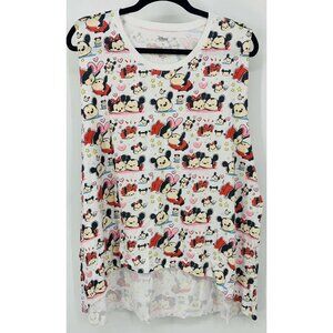 Disney Store Japan Top Extra Large New White Tsum Tsum Muscle Tee Women B36